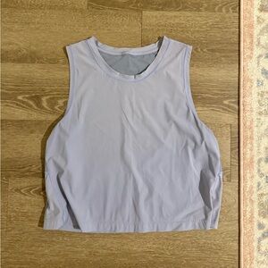 Athleta periwinkle light blue cropped tank top